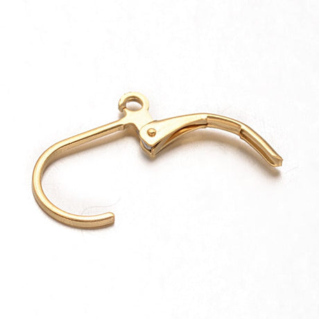 Bricure - Vandfast 24K Forgyldt Stål (16x10mm), 1 par - Uniq Perler - 115989