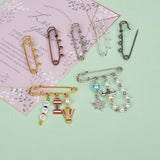 Broche Nåle – 18K Forgyldt Messing (50x15mm) 6 Stk - Uniq Perler - 119105