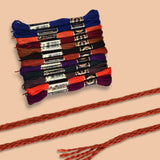 Broderigarn – Farve Mix, Polyester (0,5mm) 12 Dukker, 8m. - Uniq Perler - 126198