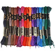 Broderigarn – Farve Mix, Polyester (0,5mm) 18 Dukker, 8m. - Uniq Perler - 126199