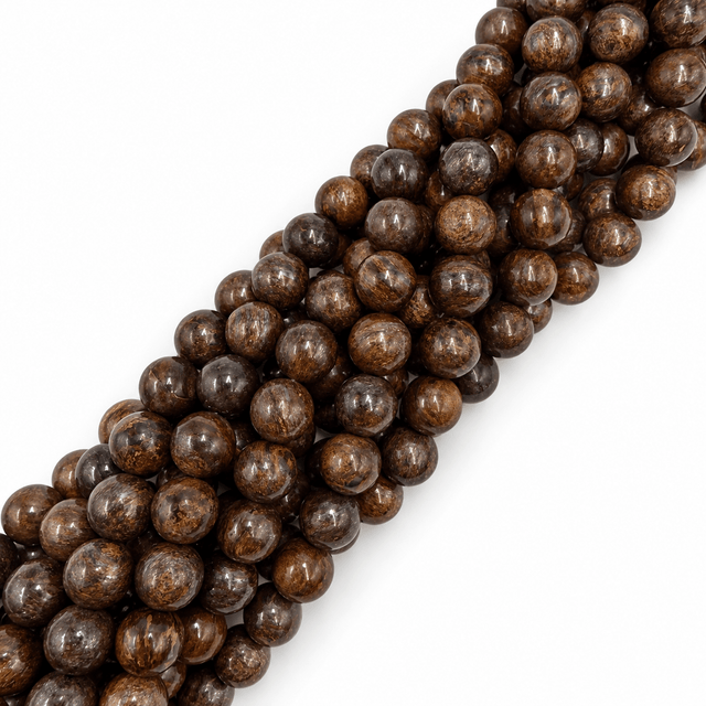 Bronzit Perler – Rund (10mm) - Uniq Perler - 116800