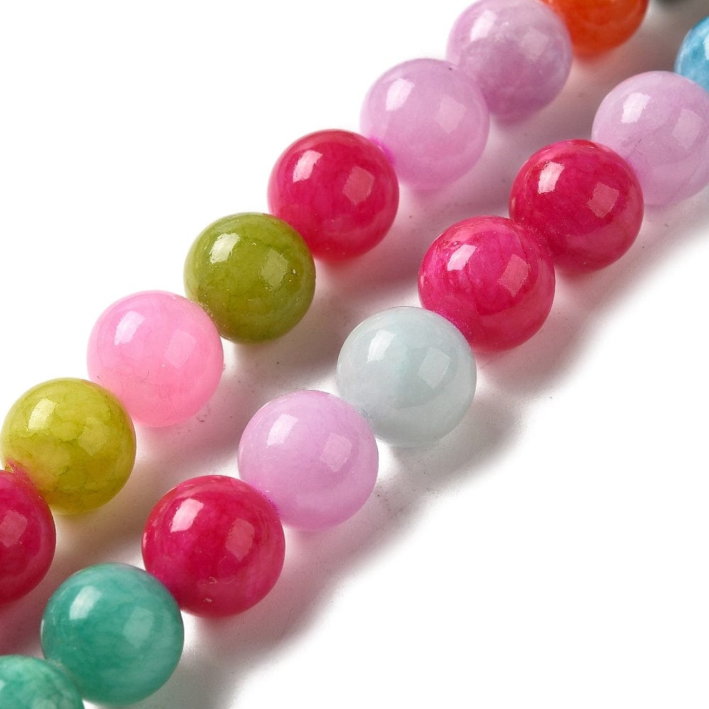Bubble Gum Jade, Farve Mix, (10mm) - Uniq Perler - 543467