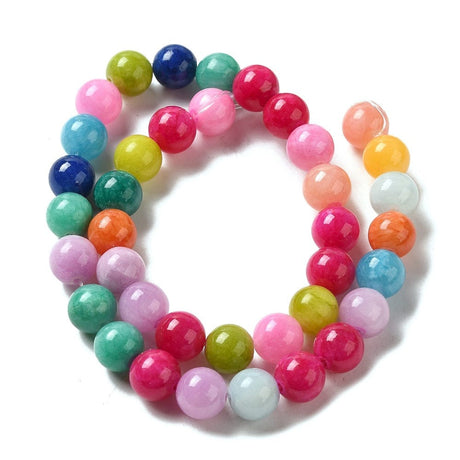 Bubble Gum Jade, Farve Mix, (10mm) - Uniq Perler - 543467