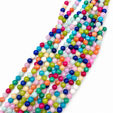 Bubble Gum Jade - Farve Mix, Runde, (6mm) - Uniq Perler - 355847