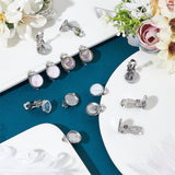 Cabochon Sæt – Øreklips Til Cabochon, Rustfrit Stål, 80 Dele - Uniq Perler - 114899