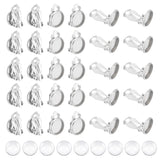 Cabochon Sæt – Øreklips Til Cabochon, Rustfrit Stål, 80 Dele - Uniq Perler - 114899