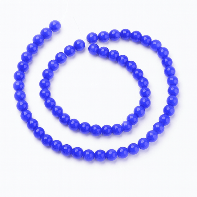 Cat Eye – Blå (8mm) - Uniq Perler - 0001489591