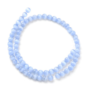 Cat Eye – Blue, Round (6mm) - Uniq Perler - 112379
