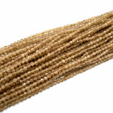 Cat Eye – Brun, Facetteret (3mm) - Uniq Perler - 22905