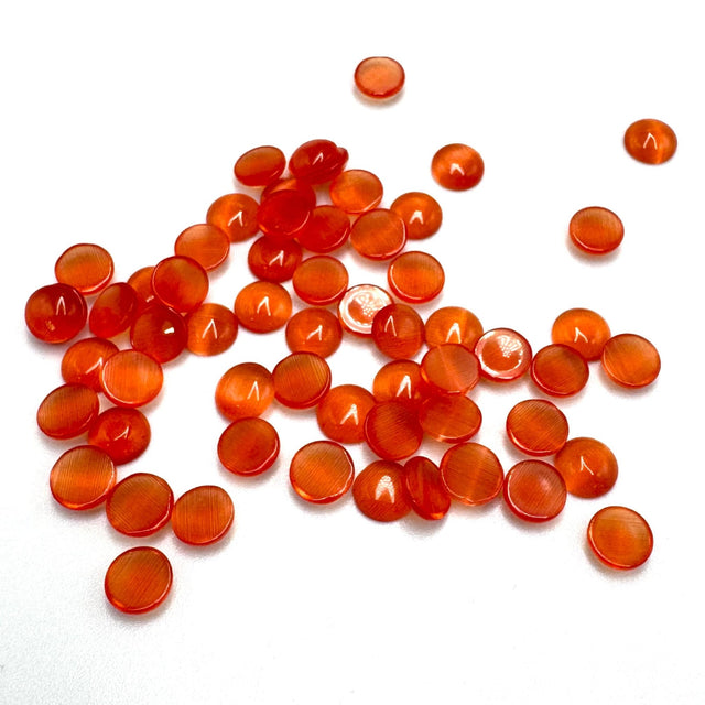 Cat Eye Cabochons – Orange (6mm) 20 Stk - Uniq Perler - 114885