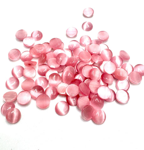 Cat Eye Cabochons – Rosa (6mm) 20 Stk - Uniq Perler - 114888