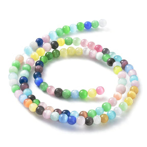Cat Eye, Farb-Mix, (4mm) - Uniq Perler - 111915
