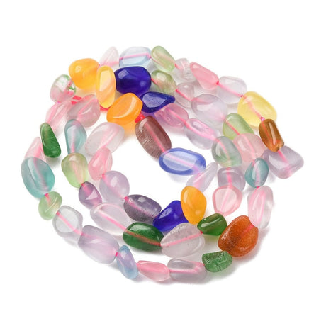 Cat Eye – Farve Mix, Nuggets (4 - 10mm) - Uniq Perler - 115246