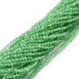 Cat Eye – Green, Faceted (3mm) - Uniq Perler - 111537