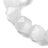 Cat Eye – Hvid, Facetteret (7x7x7mm) - Uniq Perler - 113147