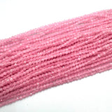 Cat Eye - Lys Rosa, Facetteret, (3mm) - Uniq Perler - 567900