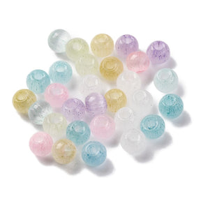 Cat Eye Beads – Color Mix, Glass (4x3mm) 150 pcs - Uniq Perler - 699276