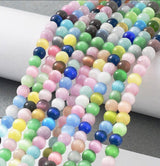 Cat Eye Perler – Farve Mix, Rund (4mm) - Uniq Perler - 111915