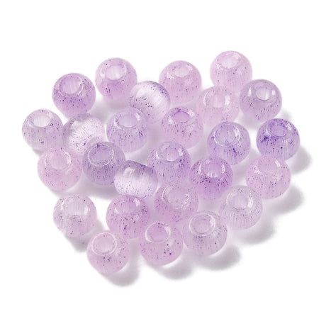 Cat Eye Perler - Lilla (4x3mm) 150 stk - Uniq Perler - 672922