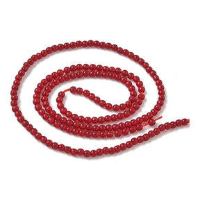 Cat Eye – Rot, Rund (2mm) - Uniq Perler - 115197