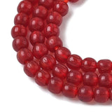 Cat Eye – Rød, Rund (2mm) - Uniq Perler - 115197