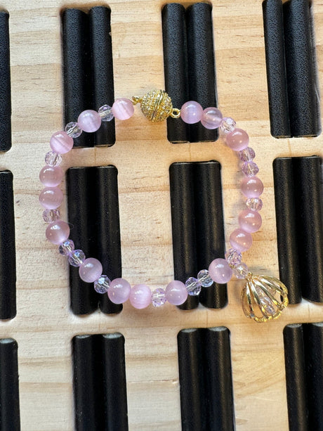 Cat Eye – Rosa (6mm) - Uniq Perler - 6441584609