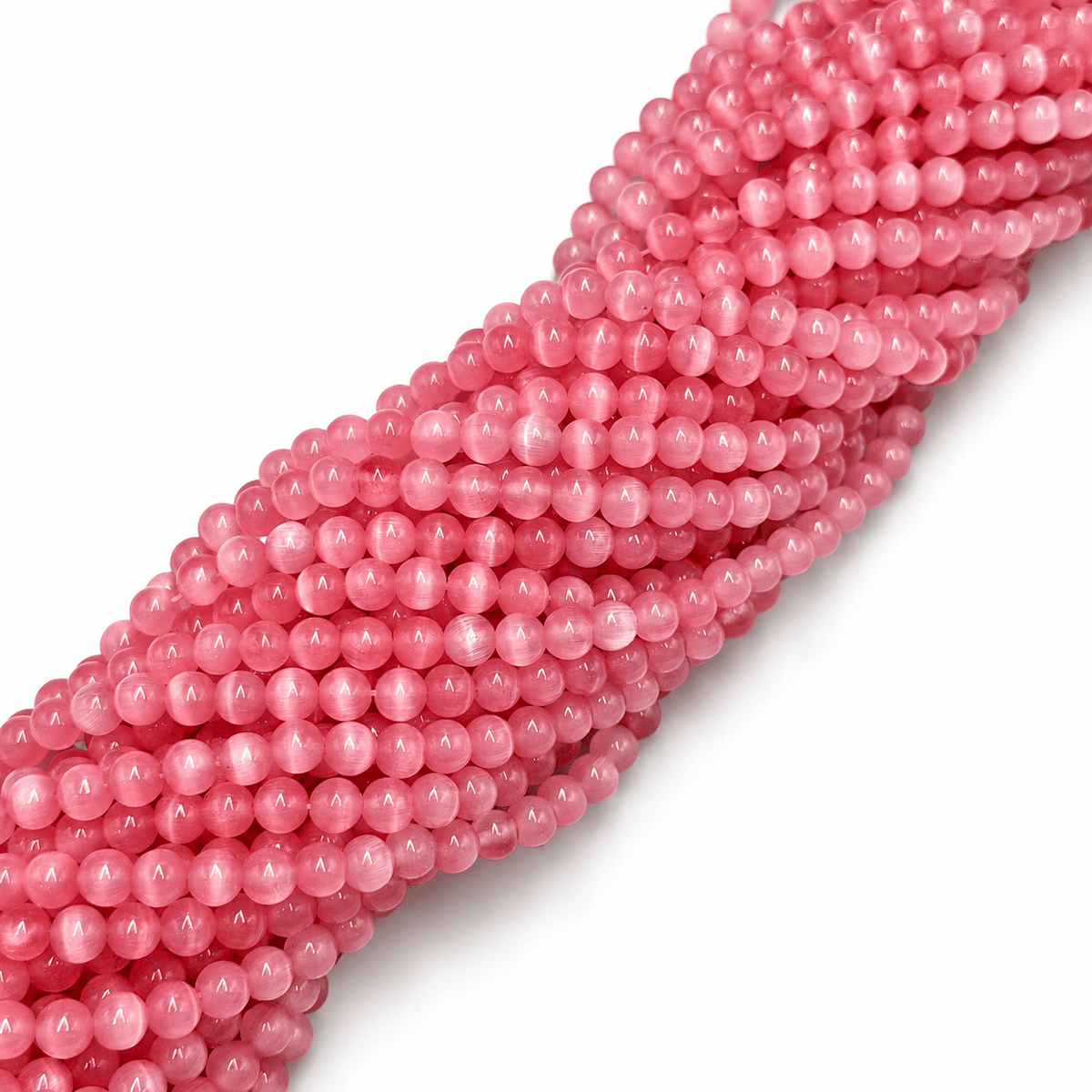 Cat Eye – Rosa (6mm) - Uniq Perler - 6441584609