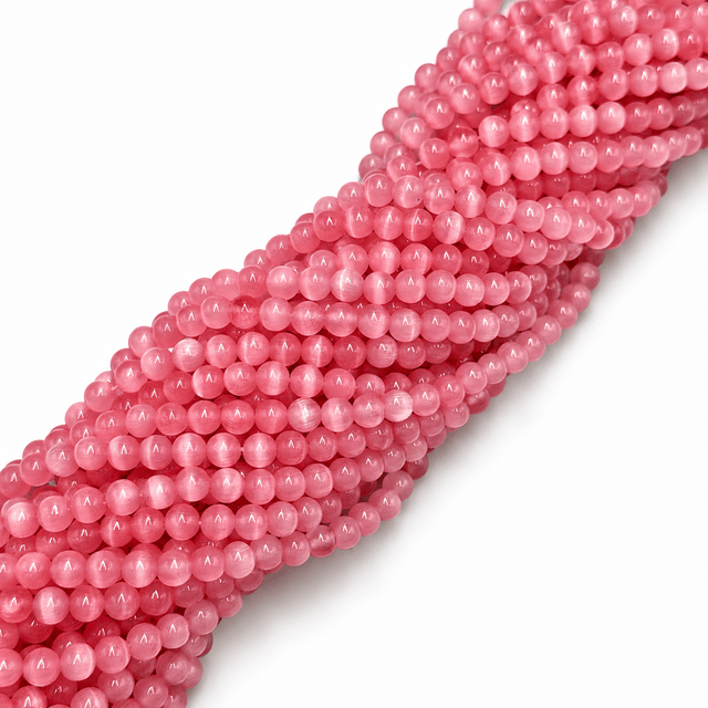 Cat Eye – Rosa (6mm) - Uniq Perler - 6441584609