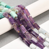 Chakra Naturstensperler - Tøndeformet (6 - 7.5x9 - 11mm) - Uniq Perler - 429843