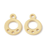 Chandelier Vedhæng, 24K Forgyldt, 9x7mm, (6 stk) - Uniq Perler - 111745