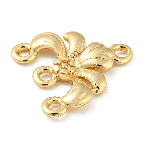 Chandelier Vedhæng, Forgyldt, (13x12mm) - Uniq Perler - 112799