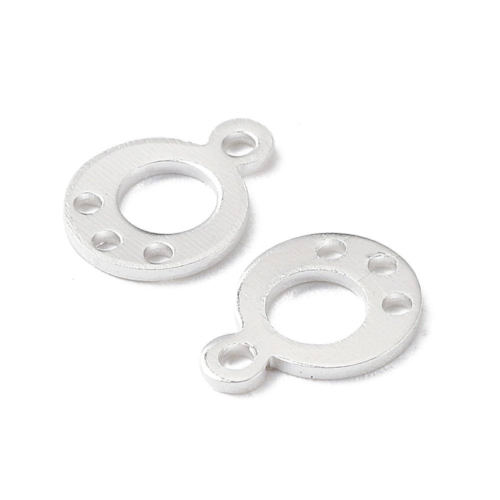 Chandelier Vedhæng, Sterling Sølv 925 Belagt, 9x7mm, (6 stk) - Uniq Perler - 111746