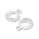 Chandelier Vedhæng, Sterling Sølv 925 Belagt, 9x7mm, (6 stk) - Uniq Perler - 111746