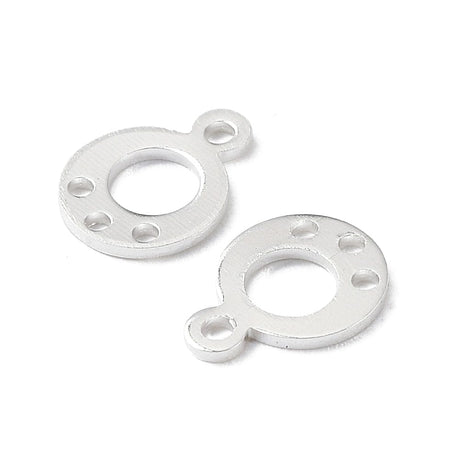 Chandelier Vedhæng, Sterling Sølv 925 Belagt, 9x7mm, (6 stk) - Uniq Perler - 111746