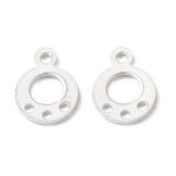 Chandelier Vedhæng, Sterling Sølv 925 Belagt, 9x7mm, (6 stk) - Uniq Perler - 111746