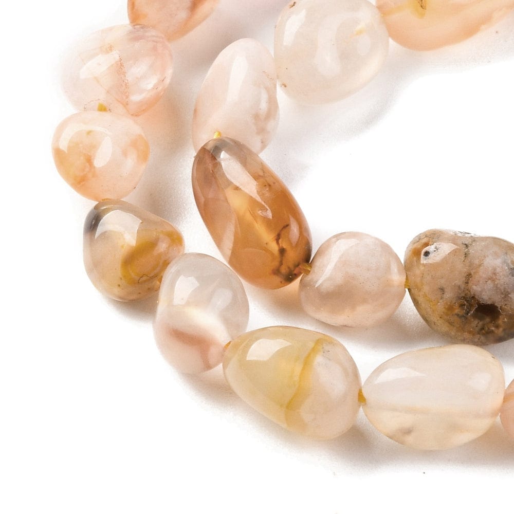 Cherry Blossom Agat – Nuggets (7x12mm) - Uniq Perler - 113545