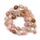 Cherry Blossom Agat – Ovale, Facetteret (9x10mm) - Uniq Perler - 115906