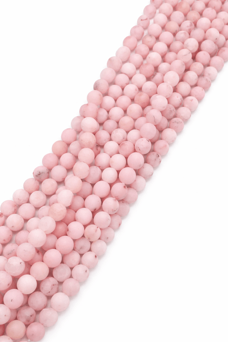 Cherry Blossom Jaspis Perler – Frostet, Runde (8mm) - Uniq Perler - 119061