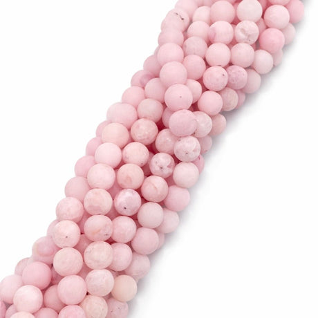 Cherry Blossom Jaspis Sten - Runde (6mm) - Uniq Perler - 429948