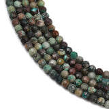 Chrysocolla – Facetteret Runde (3,5mm) - Uniq Perler - 115064