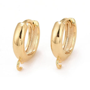 Chunky Hoops - 24K Vergoldet (14mm) - Uniq Perler - 121233424