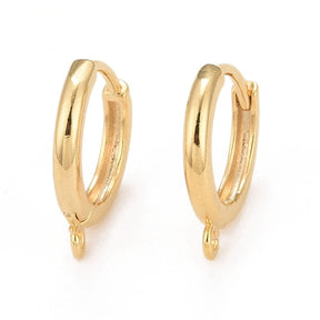 Chunky Hoops – 24K Vergoldet (16x13mm) - Uniq Perler - 0000011651