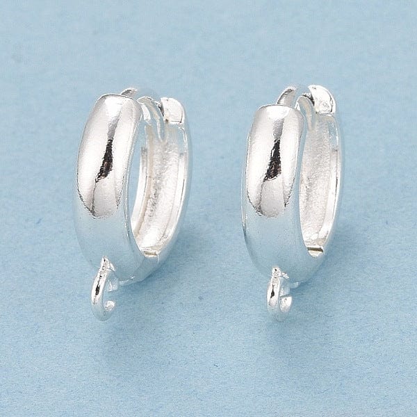 Chunky Hoops – Sterling Sølv 925 Belagt Messing (14x12mm) - Uniq Perler - 1111490424