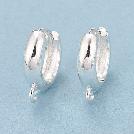 Chunky Hoops – Sterling Sølv 925 Belagt Messing (14x12mm) - Uniq Perler - 1111490424