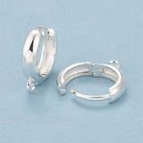 Chunky Hoops – Sterling Sølv 925 Belagt Messing (14x12mm) - Uniq Perler - 1111490424