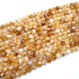 Citrin – Mange Facetterede Perler (8mm) - Uniq Perler - 888892