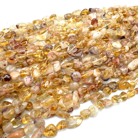 Citrin, Nuggets, (8 - 10mm) - Uniq Perler - 115370