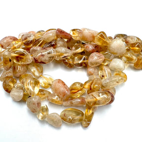 Citrine, Nuggets, (8 - 10mm) - Uniq Perler - 115370