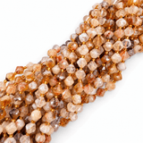 Citrin Perler – Bicone, Grade B (8mm) - Uniq Perler - 125597