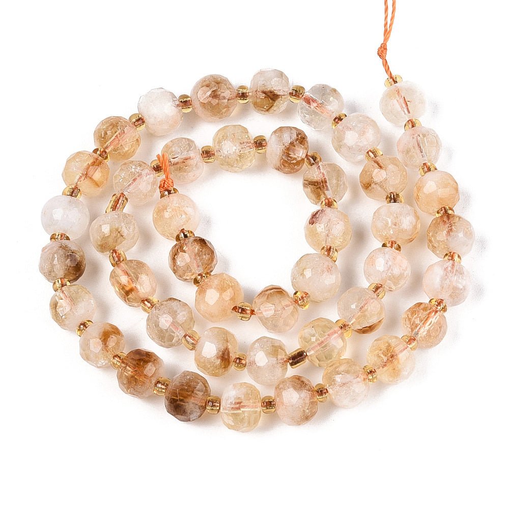 Citrine Beads – Faceted Rondelle (7~8x5~6mm)